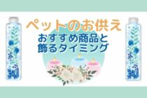 ペットのお供え物の定番はお花やキャンドル｜供養・お悔やみの贈り物