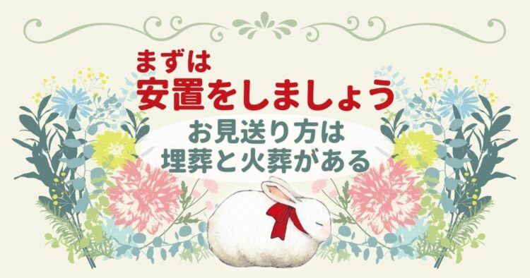 うさぎが死んだら何からすればよいの？ペット葬儀の種類と選び方