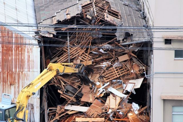 解体現場ではこんなことがおこなわれています。解体現場の全容紹介