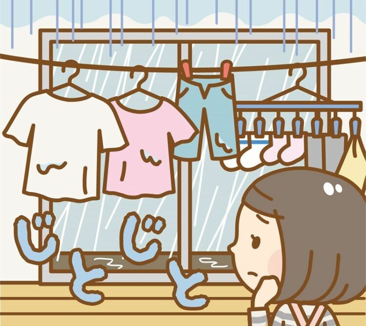 雨の日の部屋干しは臭いが気になる…部屋干しの臭いを消す方法は？