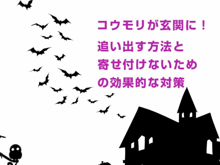コウモリが玄関に！追い出す方法と寄せ付けないための効果的な対策