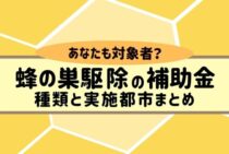 蜂の巣駆除の補助金制度を徹底解説！安く駆除するための補助金活用術