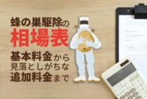 【蜂の巣駆除の料金相場】と【なるべく安くすませるポイント】を解説