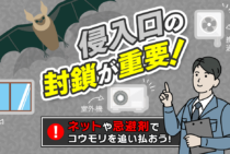 コウモリが家に来ないように！コウモリよけ対策をご紹介します！