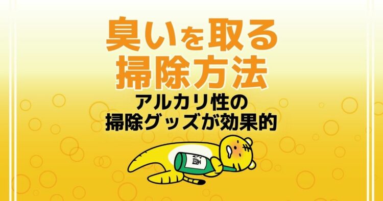臭いを取る　掃除方法 アルカリ性の掃除グッズが効果的